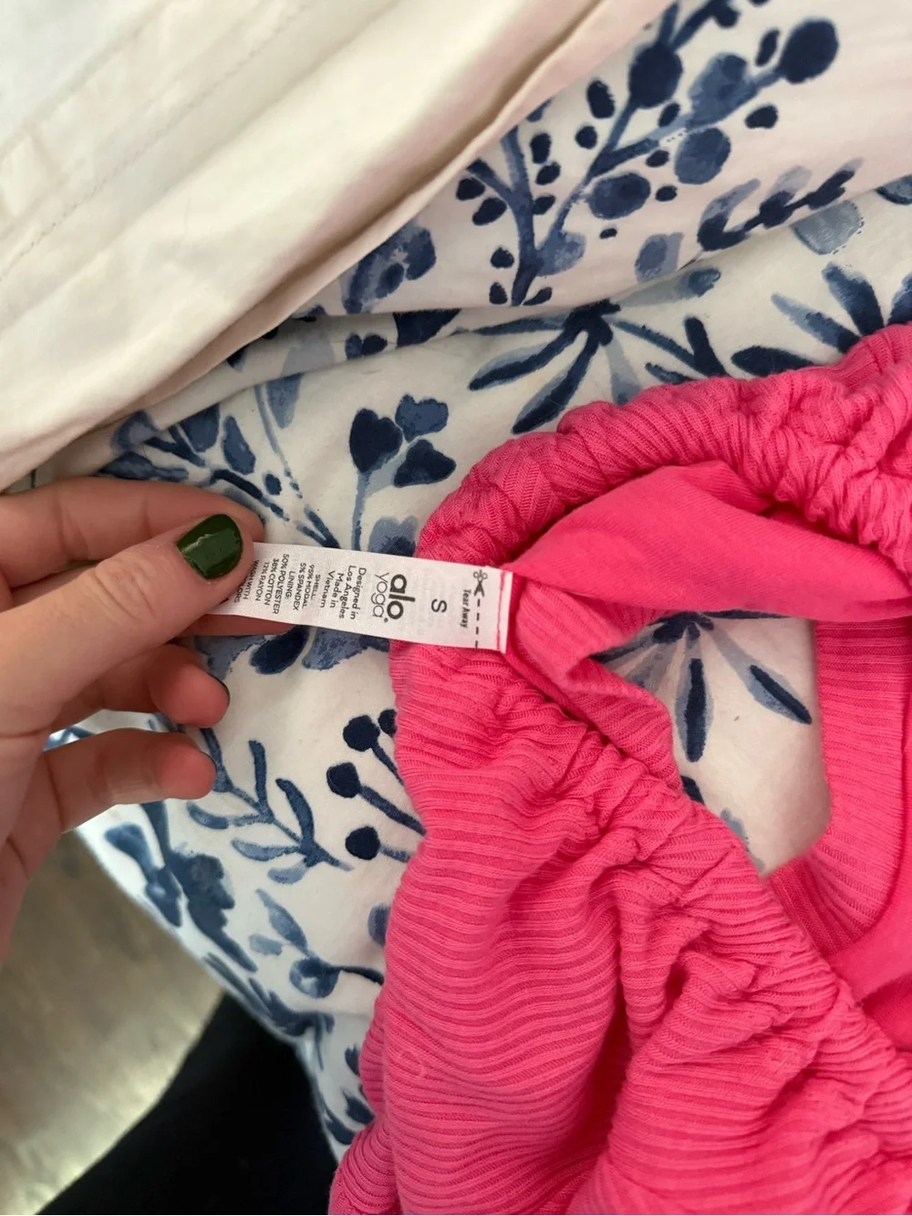 Alo open back crop top
